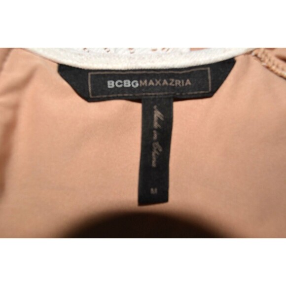 BCBG Maxazria Women's Top Blouse Shirt Sz M White Peplum Sleeveless - Picture 4 of 4